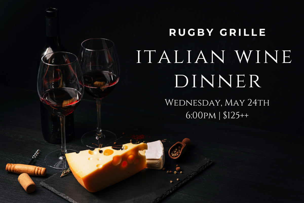 The Rugby Grille, partnered with Five O'clock Brands, will be hosting