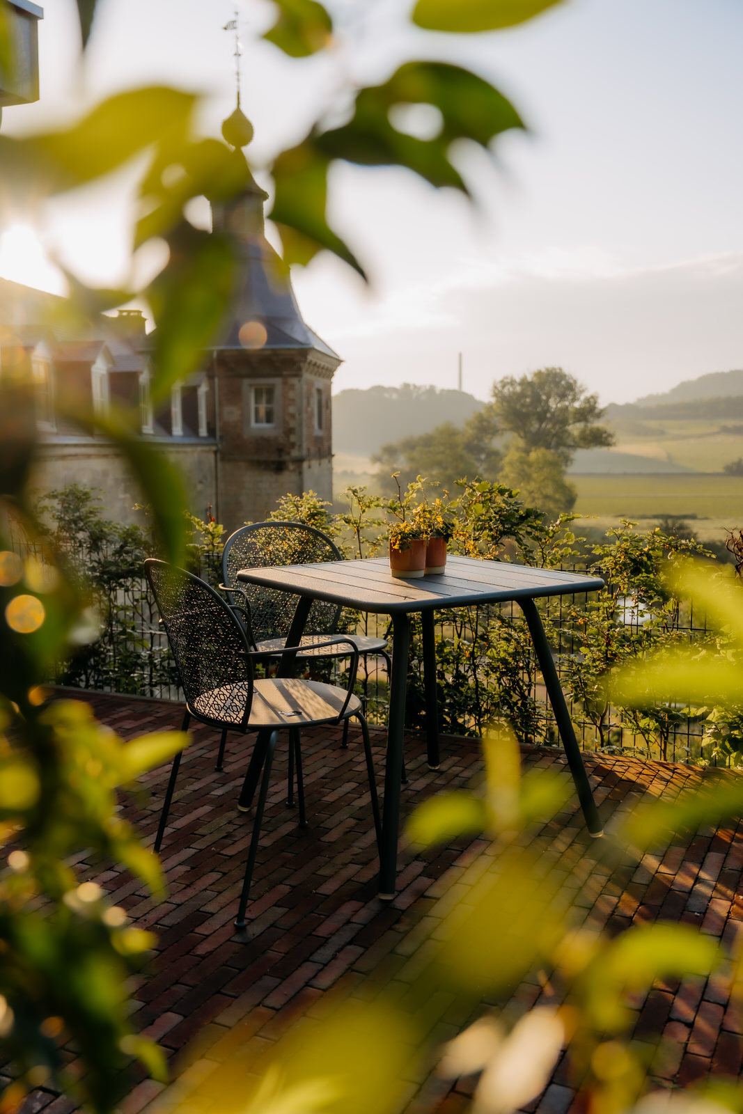 Terras van een suite 