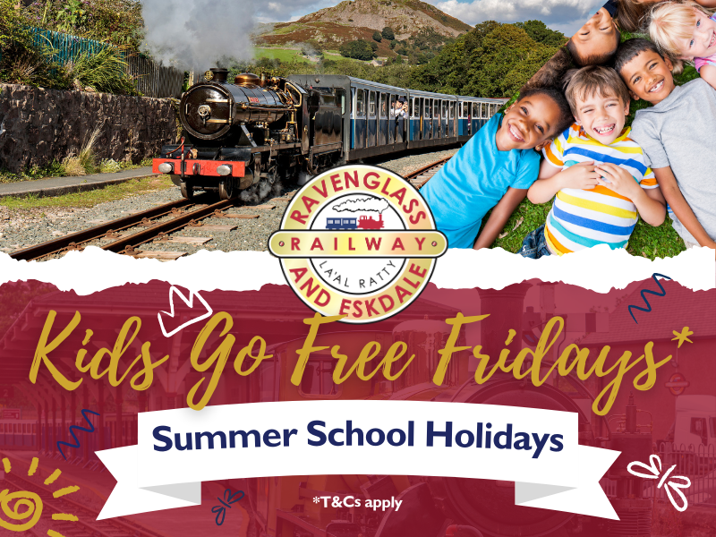 Kids Go Free Fridays at the Ravenglass and Eskdale Railway