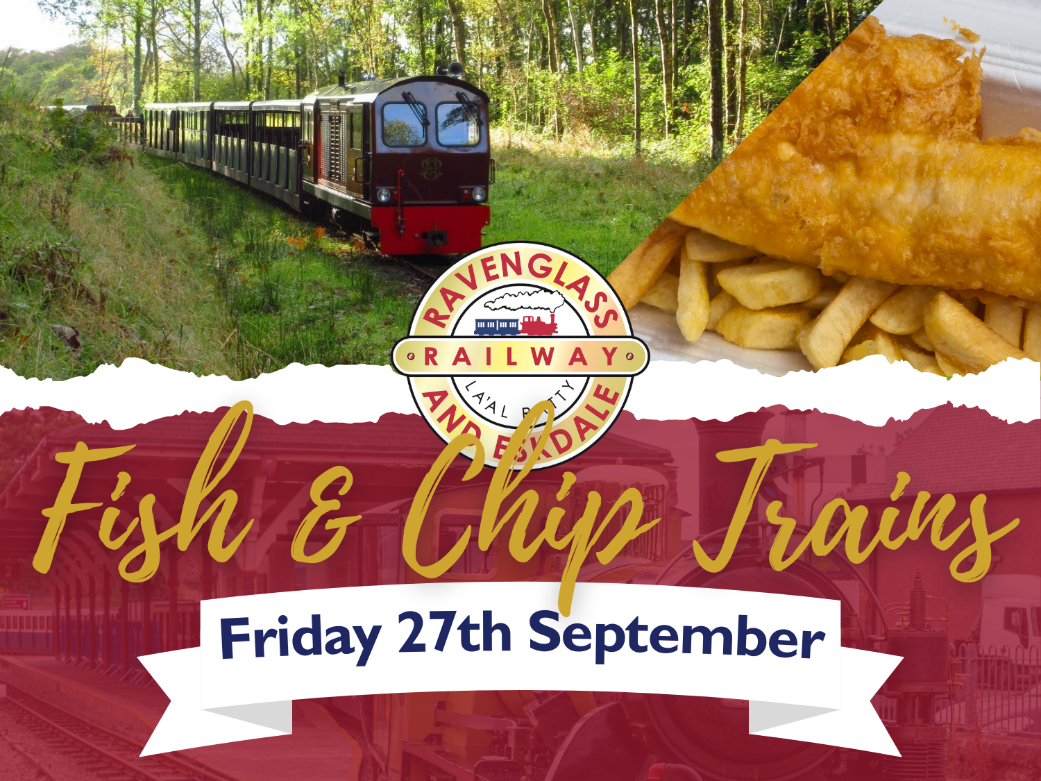 Fish and chips train