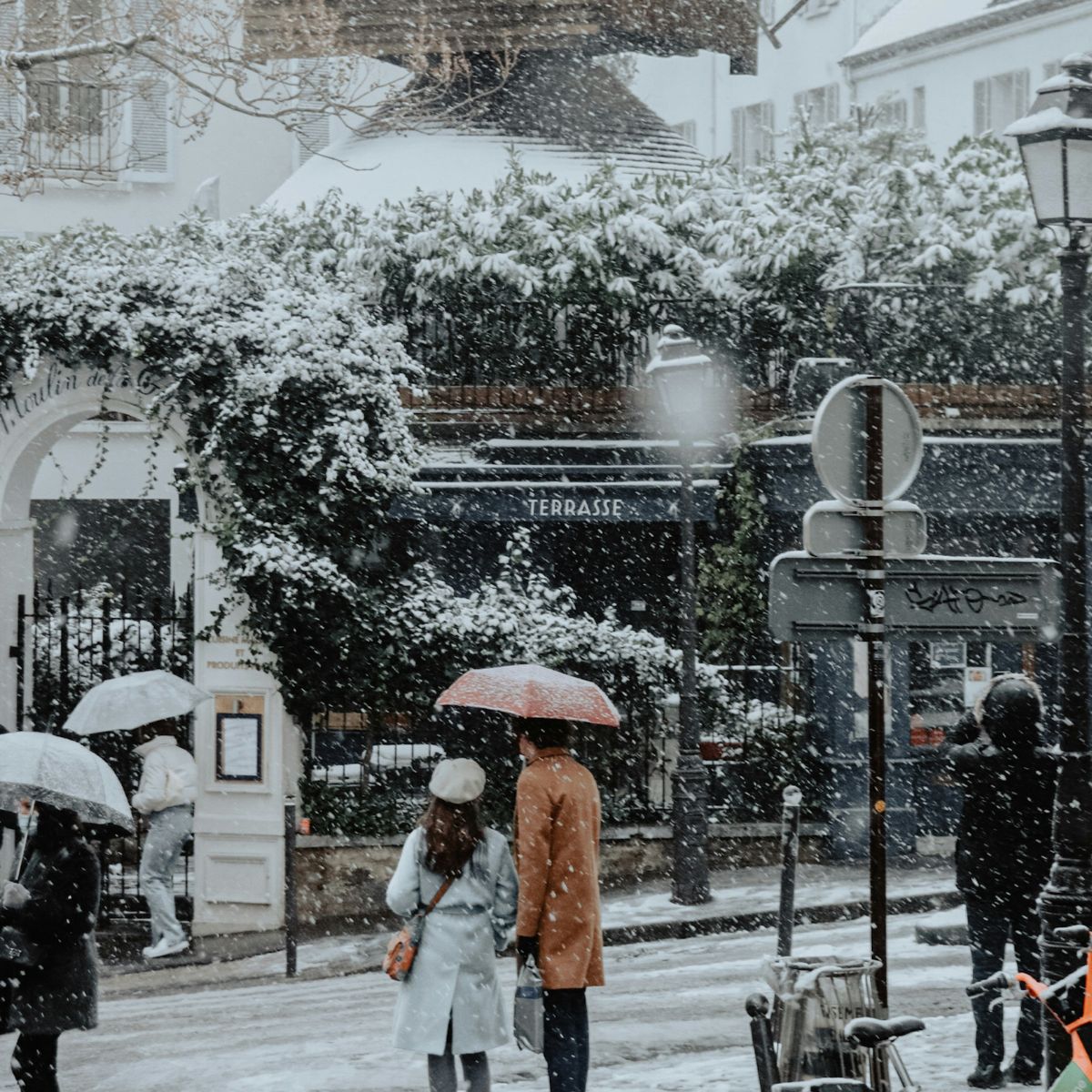 Snowy Paris