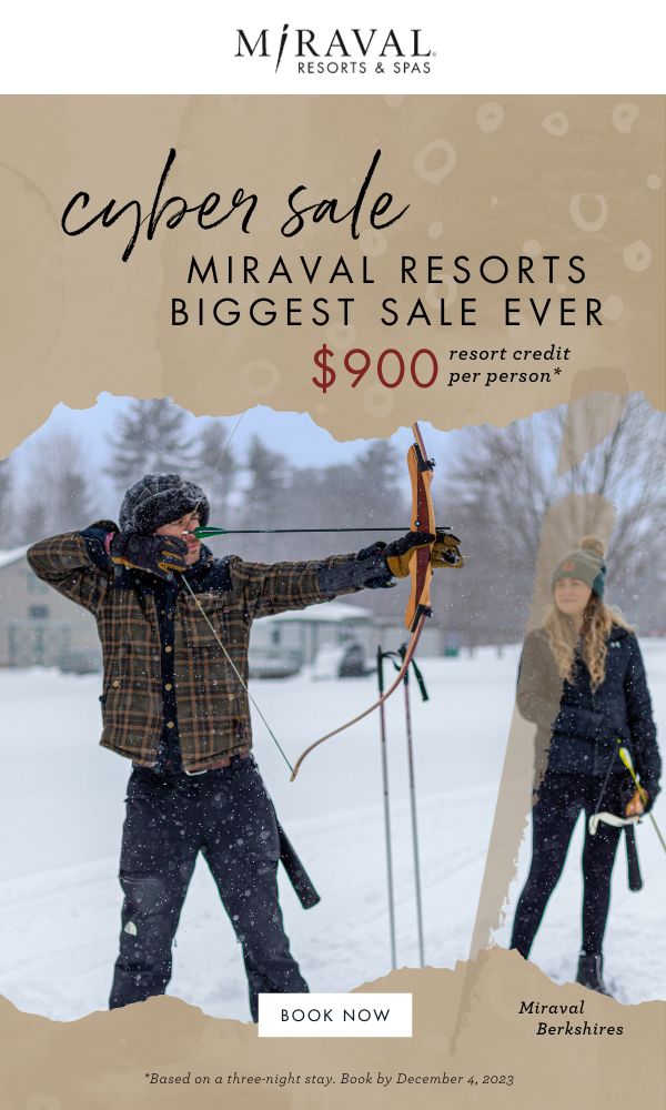 Cyber Sale Is Selling Out Fast! Miraval Resorts