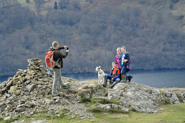 Wallking in Ullswater