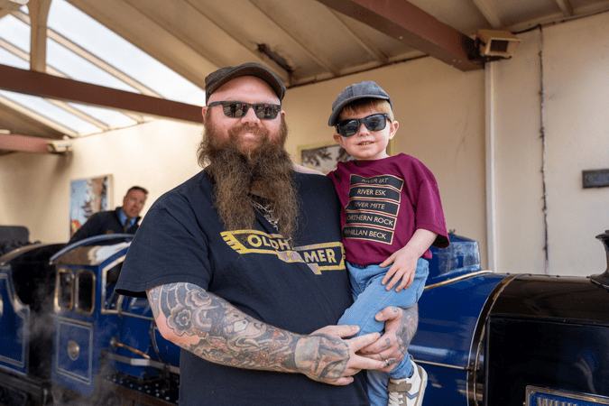 Alfie Proctor in his engine t-shirt 