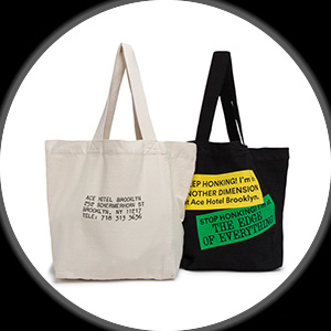 ace hotel totebags