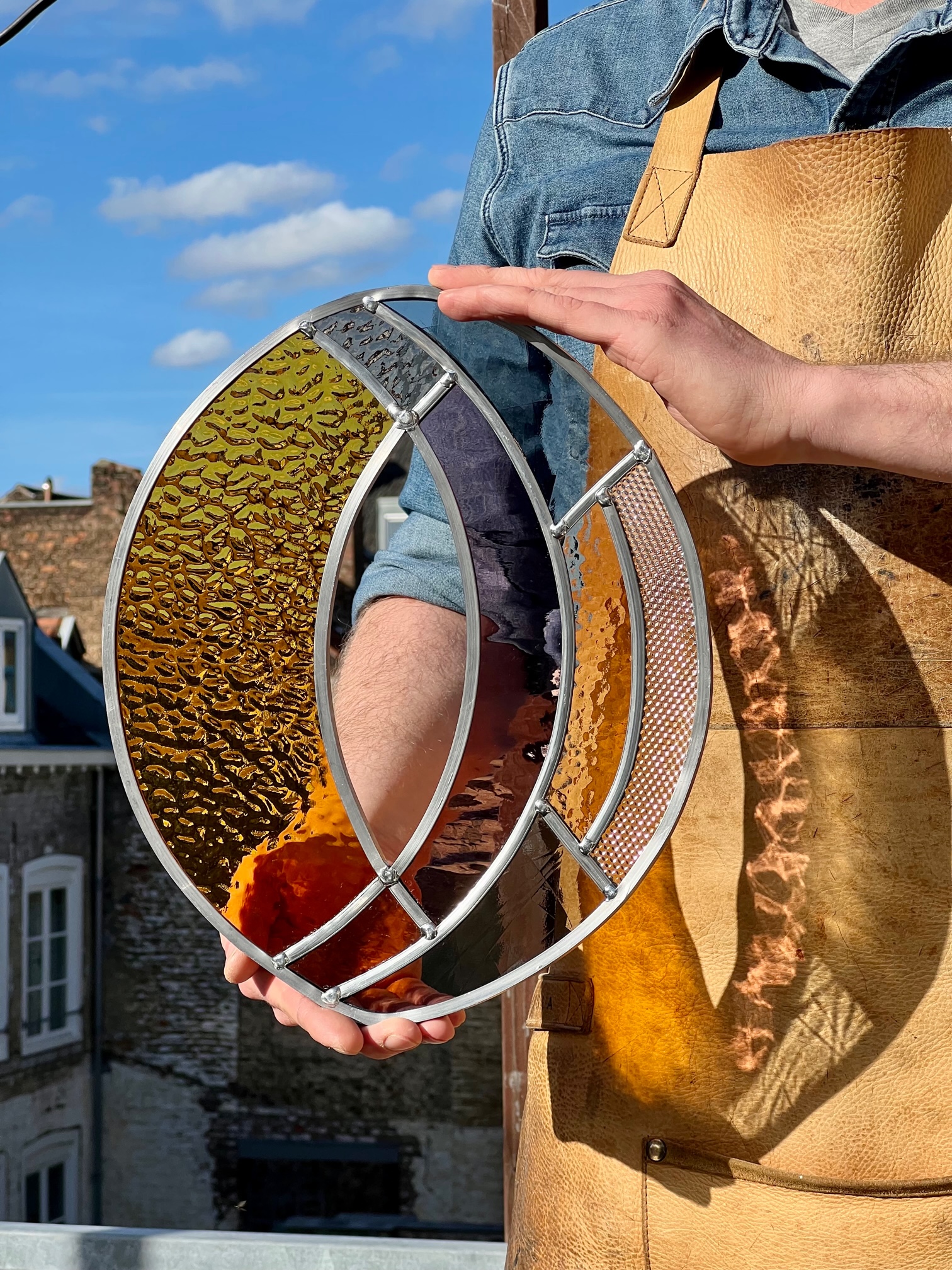 Glas-in-lood kunstwerk