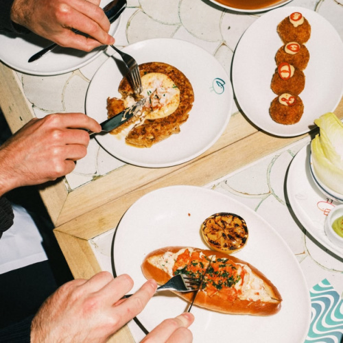 An assortment of plates