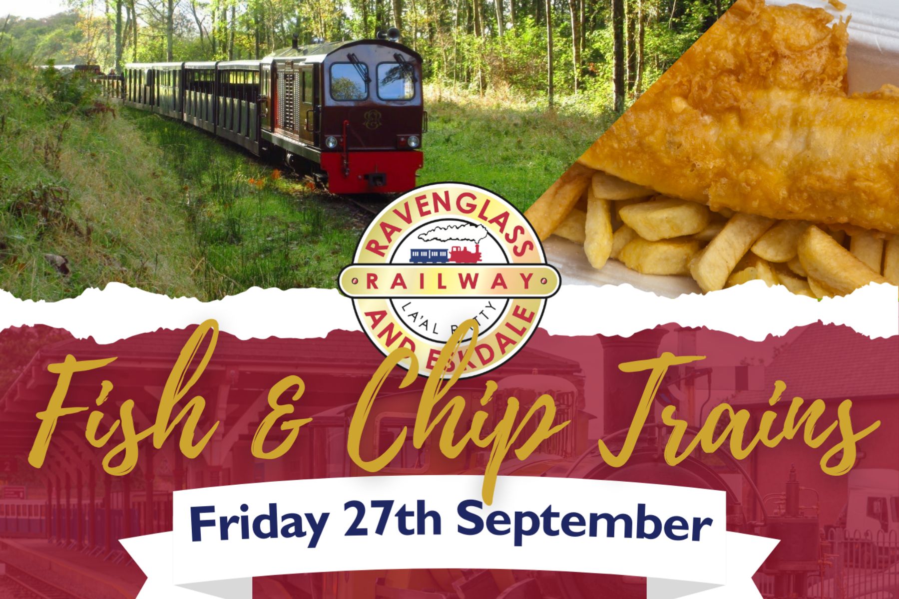 Fish and Chip Trains at the Ravenglass and Eskdale Railway