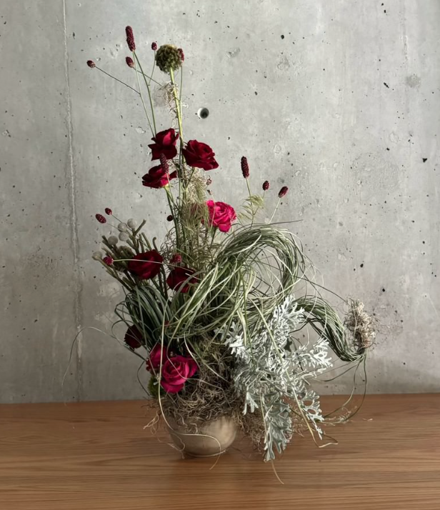 a fanciful floral arrangement 