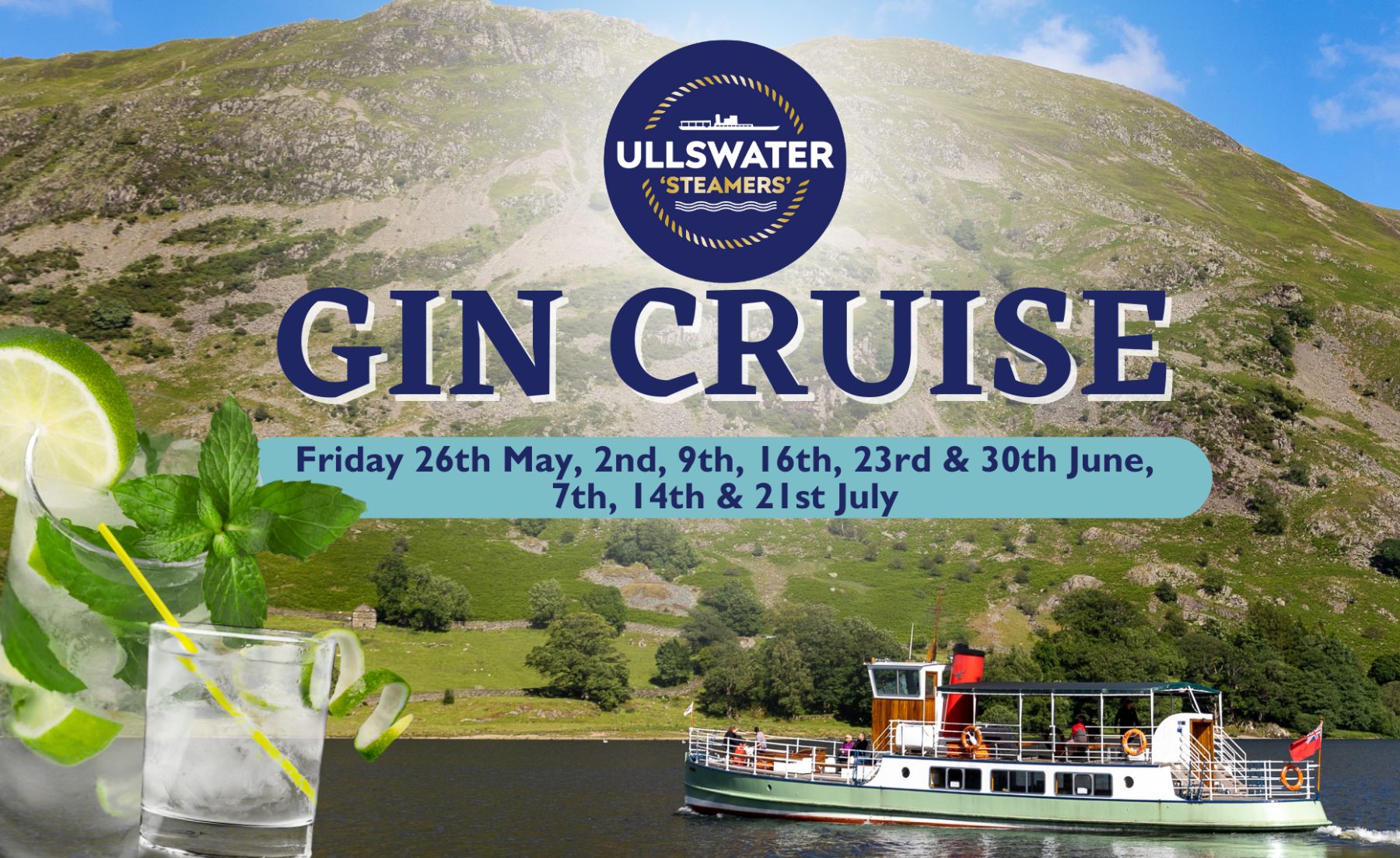 Last month of Gin Cruises on Ullswater