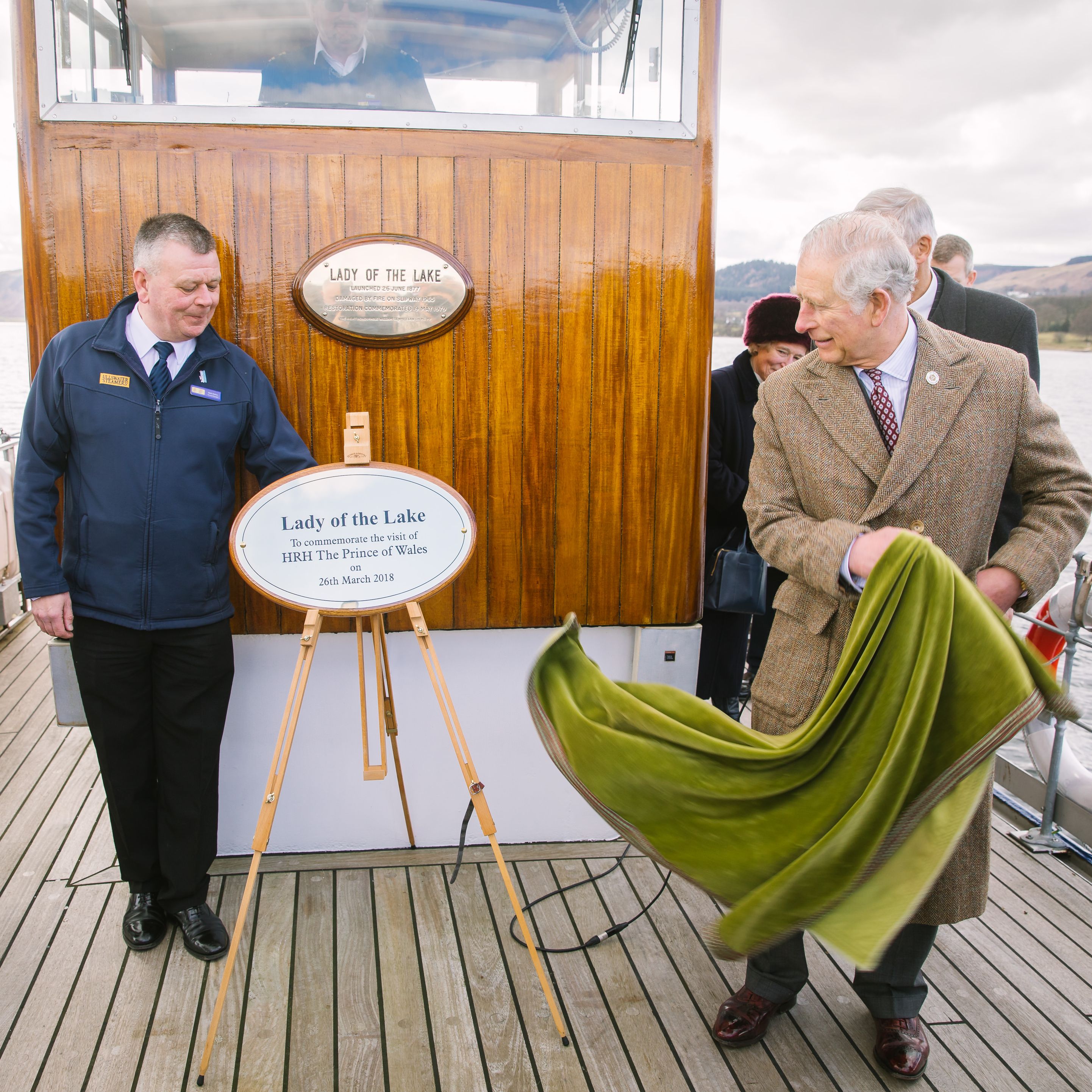 HRH Prince Charles visits Ullswater 'Steamers'