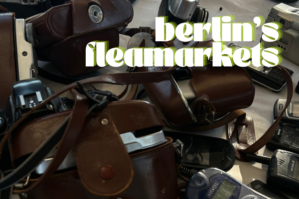 Analouge cameras being sold in Mauerpark.