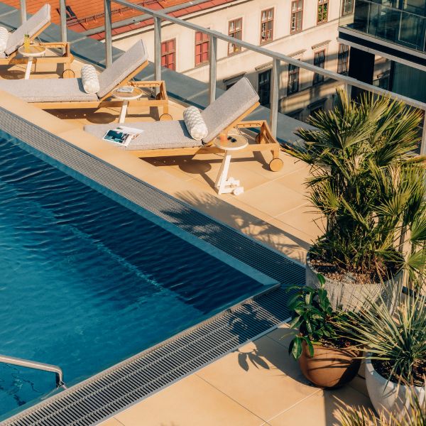 Vienna's rooftop pool